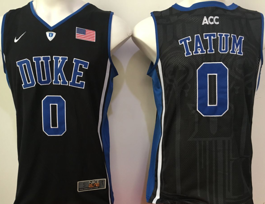 NCAA Men Duke Blue Devils Black 0 tatum blue